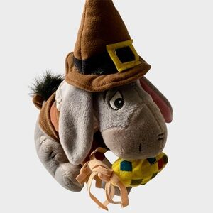 Vintage Thanksgiving Eeyore 2002 Walt DISNEY Bean Bag Plush Theme Park Edition